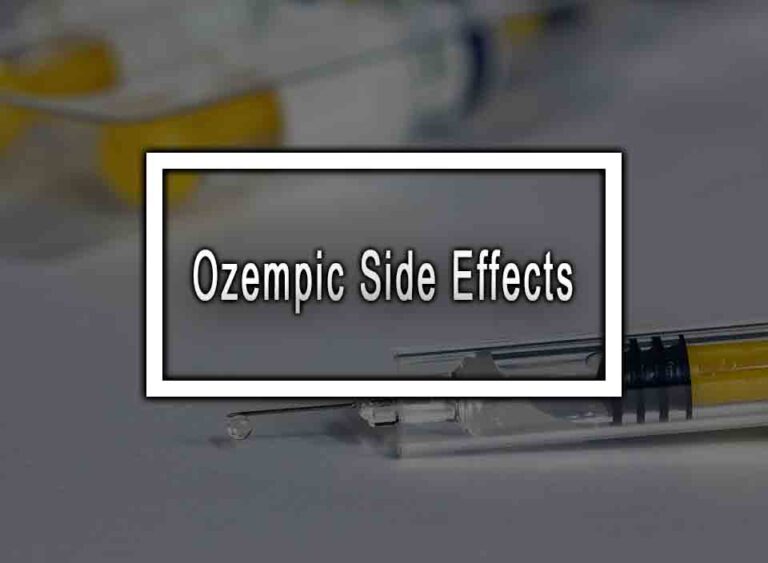 7 Ozempic Side Effects It Is Bad To Over Use Ozempic