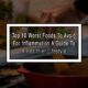 Top 10 Worst Foods To Avoid For Inflammation - A Guide to a Healthier Lifestyle