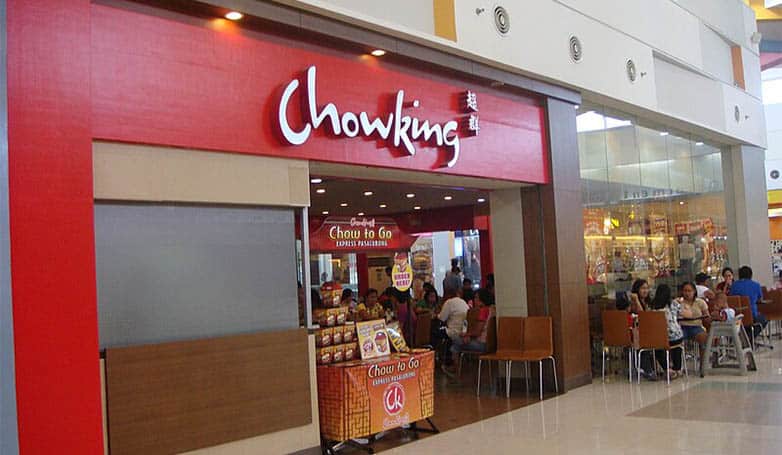 The family enjoys eating at the Chowking