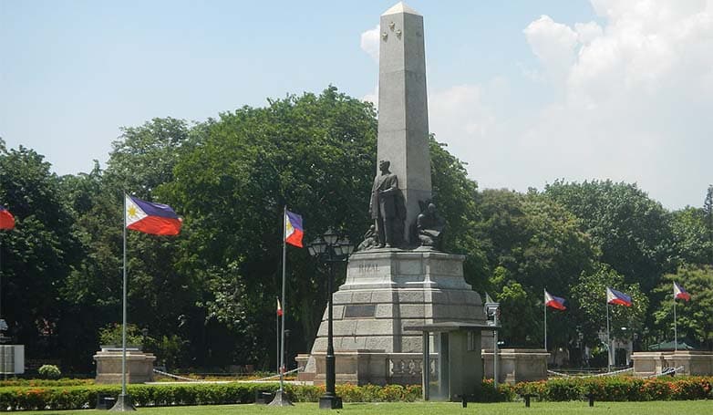 The Rizal Monument is one of the landmarks in Rizal Park Manila, Philippines.