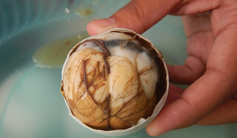 Fertilized duck egg called Balut
